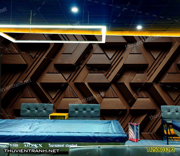 Tranh dán tường 3D trừu tượng- -TT250603-2P2 - Kết quả tìm kiếm tranh tường